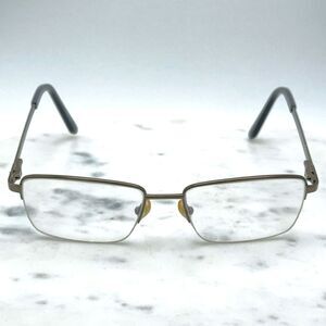 Superflex SF 1088T C.3 Khaki Titanium Half Rim Eyeglasses Frames Only 53-18-145
